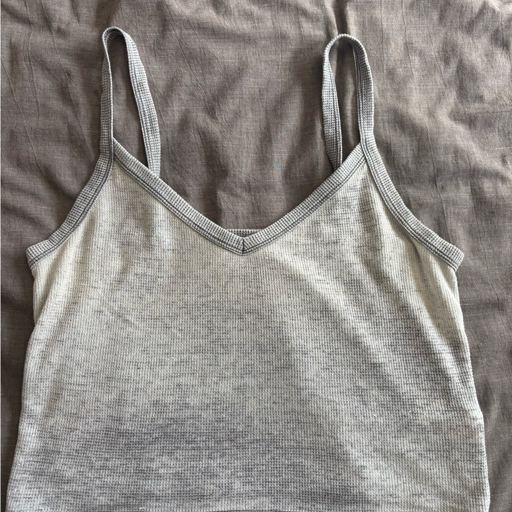 American Eagle Outfitters Gray Crop Top